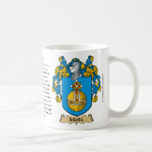 Metz-Familien-Wappen (Wappen) einschließlich sein Kaffeetasse