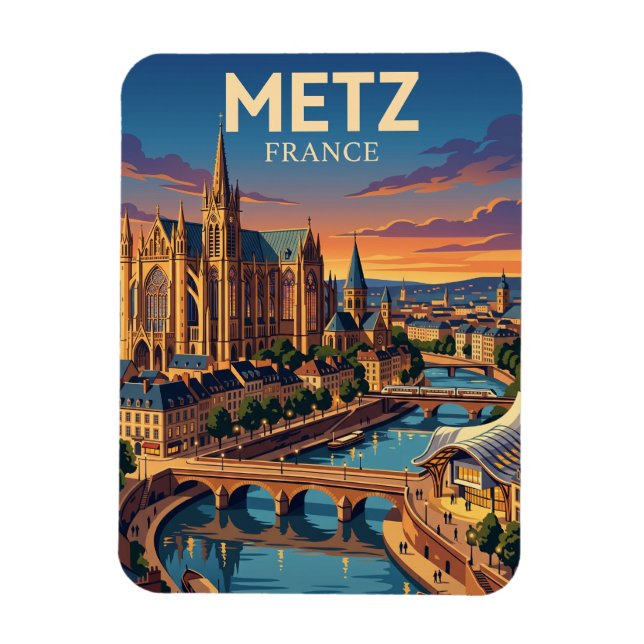 Metz Frankreich Magnet (Vertikal)
