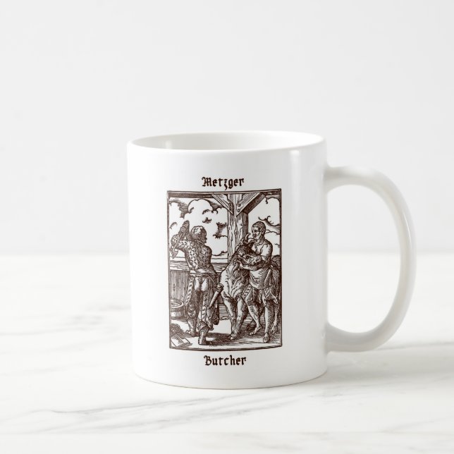 Metzger - Fleischer Kaffeetasse (Rechts)