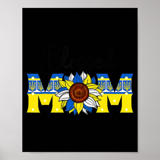 Meured Mom Ukraine Stand With Ukraine Mother's Da Poster (Vorne)