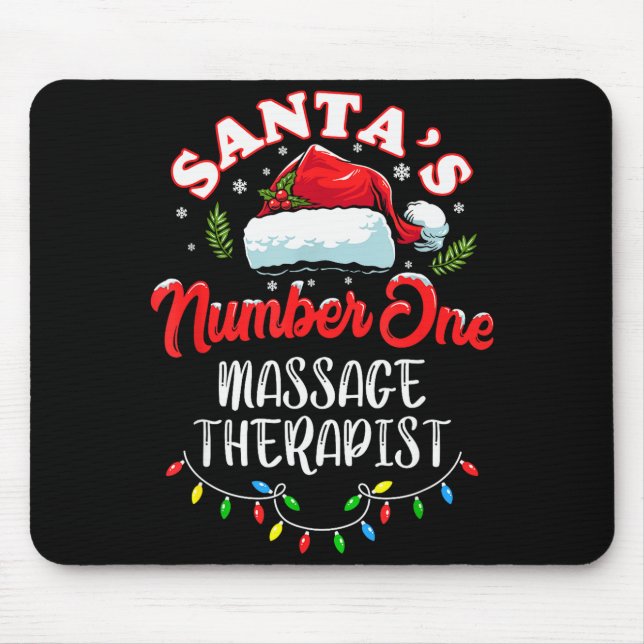 Meuse Christmas Gift Santas Number One Mage Theras Mousepad (Vorne)