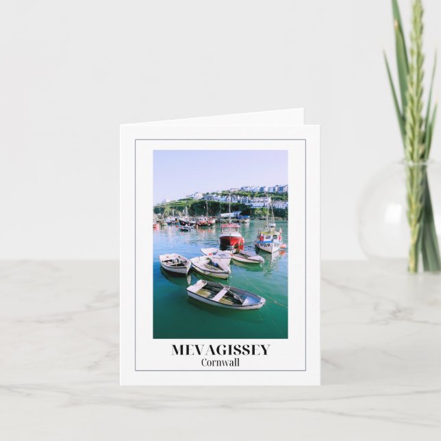 Mevagissey, Cornwall Karte (Vorderseite)