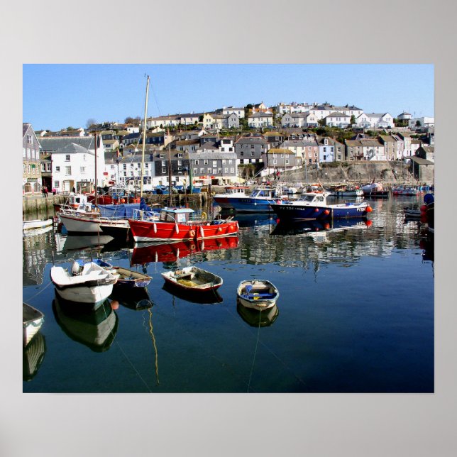 Mevagissey Harbour Poster (Vorne)
