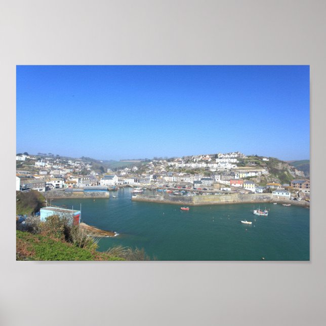 Mevagissey in Cornwall Poster (Vorne)