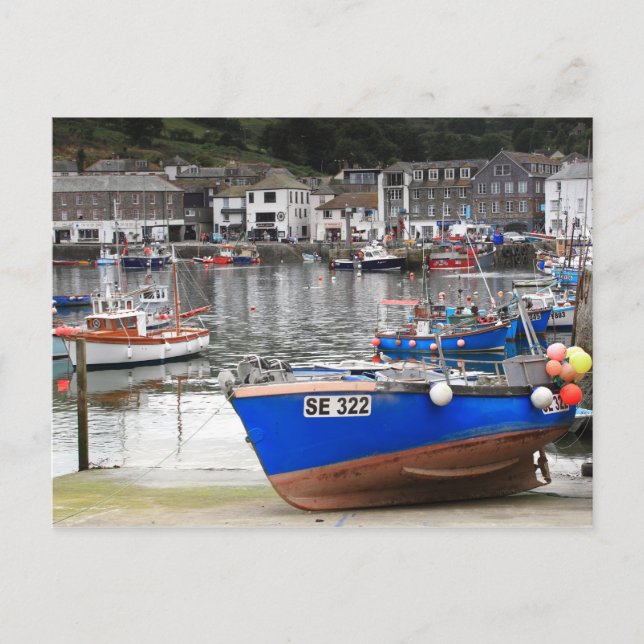 Mevagissey in Cornwall Postkarte (Vorderseite)