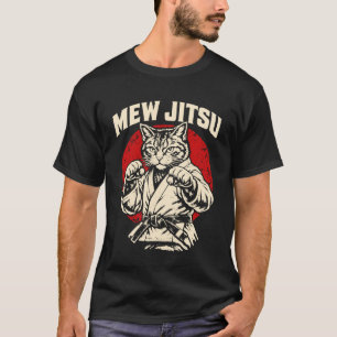 Mew Jitsu brasilianisches Jiu Jitsu Kampfsport Kat T-Shirt