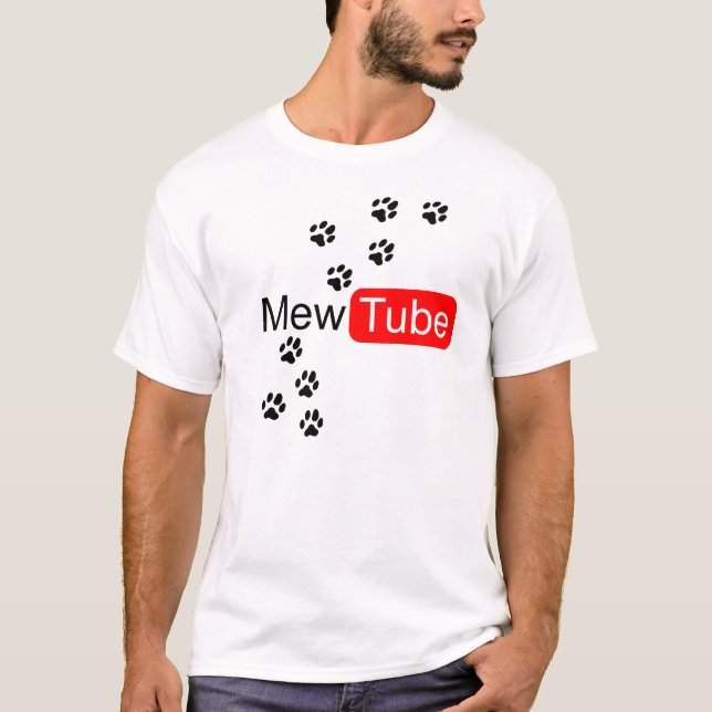 Mew Rohr-Katzen-Liebhaber-Shirt T-Shirt (Vorderseite)