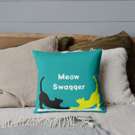 Mew Swagger Personalisiert Pet Blue White Black Kissen