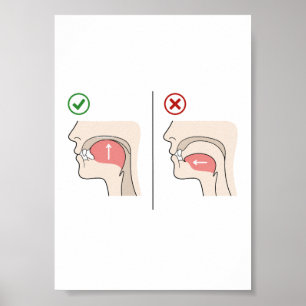 Mewing-Anleitung Jawline Looksmaxxing Meme Poster