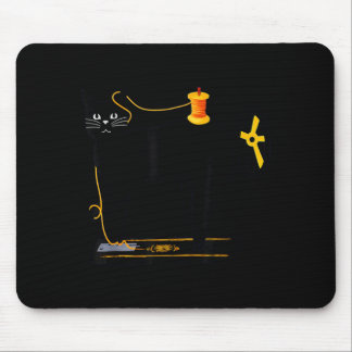 Mewing Machine Funny Quilting Craft Lover Quilter Mousepad