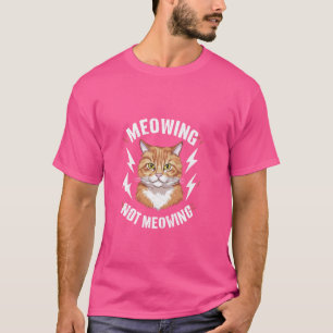 Mewing nicht Mewing Funny Cat Meme T-Shirt