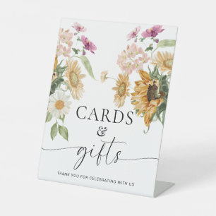 Mews Sunflower Fall Blumenkarten und Geschenke Zei Sockelschild