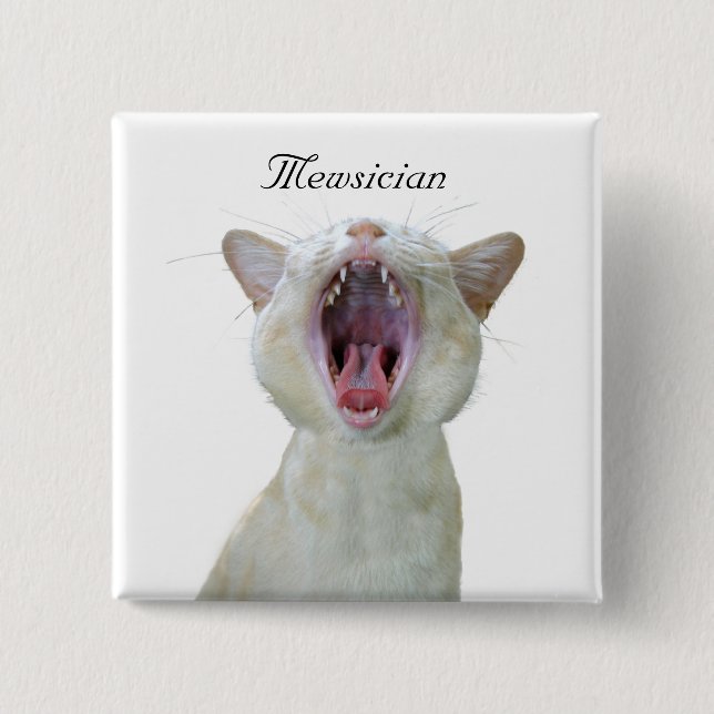 Mewsician-Quadrat-Taste Button (Vorderseite)