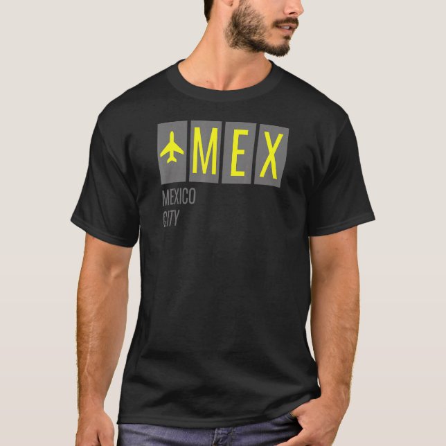 Mex Mexico City Airport Code T-Shirt (Vorderseite)