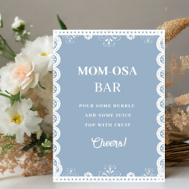 Mexica talavera Mimosa Bar baby Dusche Gefälligkei Sockelschild