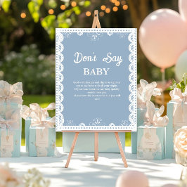 Mexica talavera sagt nicht Baby Duschzeichen Poster