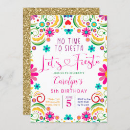 Mexicaine Faisons la fête de la fille Invitation d