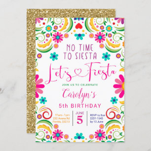 Mexicaine Faisons la fête de la fille Invitation d