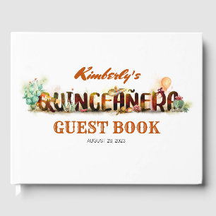 Mexicaine Quinceanera Anniversaire Livre d'invités
