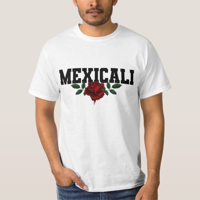 Mexicali Mexikos Rose des Erbes Blutung T-Shirt (Vorderseite)