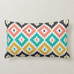 Mexican Aztec Tribal Print Ikat Diamond Muster Lendenkissen