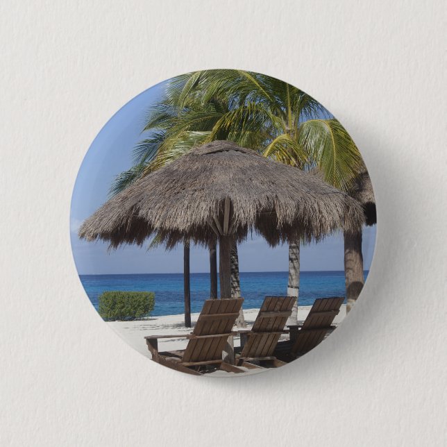 Mexican Beach Paradise Button (Vorderseite)
