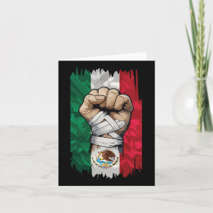Mexican Boxing Fist Strength Heritage Karte