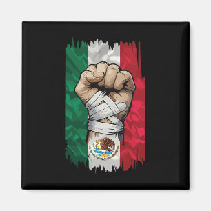 Mexican Boxing Fist Strength Heritage Magnet