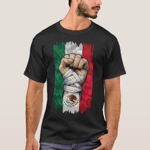 Mexican Boxing Fist Strength Heritage T-Shirt