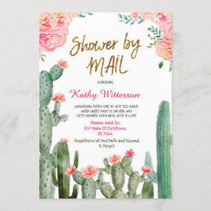 Mexican Cactus Baby Shower by Mail Einladung