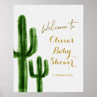 Mexican Cactus Birthday Willkommenszeichen