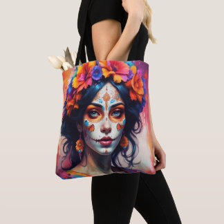 Mexican Catrina watercolor Tasche