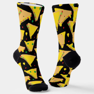 Mexican Cheques Quesadillas Food Gemustert Socken