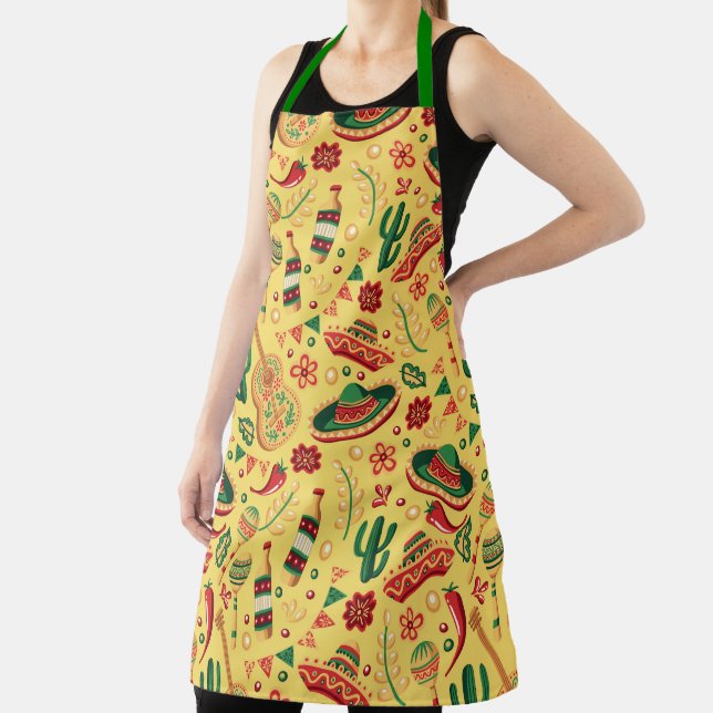 Mexican Cinco De Mayo Pattern  Apron Schürze (InSitu)