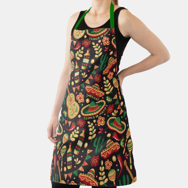 Mexican Cinco De Mayo Pattern  Apron Schürze (InSitu)