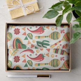 Mexican Cinco De Mayo Pattern Seidenpapier