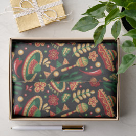 Mexican Cinco De Mayo Pattern Seidenpapier