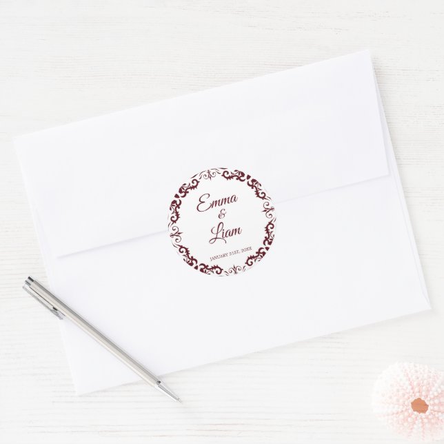 Mexican Clay Wedding Sticker – Papel Picado (Umschlag)