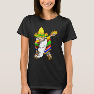 Mexican Dabbing Gnome Cinco De Mayo Poncho Sombrer T-Shirt