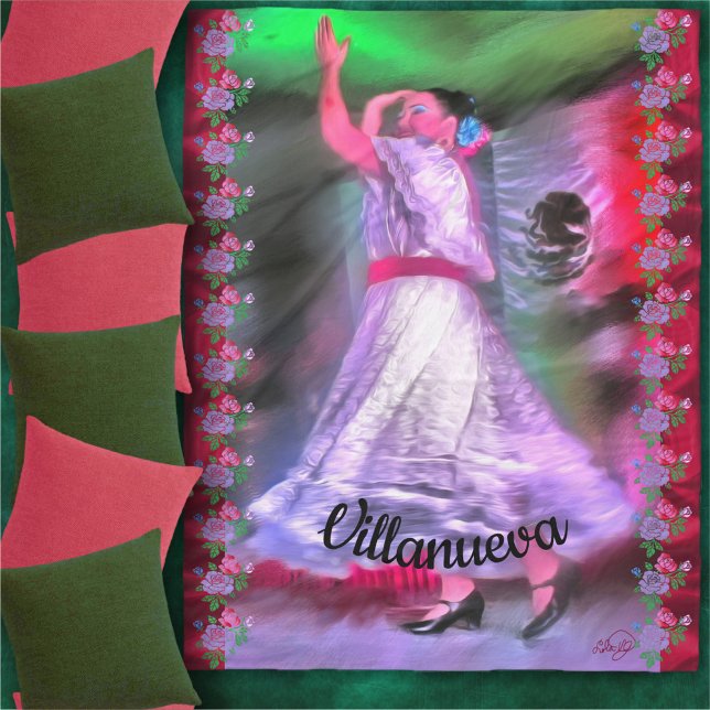 Mexican Dancer 0175 Fleecedecke (Von Creator hochgeladen)
