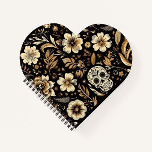 Mexican Dead and Floral Art Notizbuch