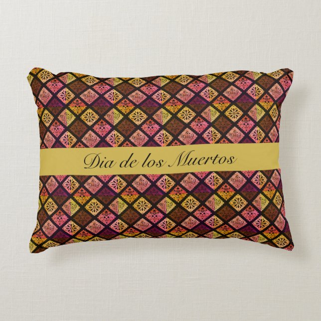 Mexican Dia de los Muertos anpassbar Dekokissen (Vorderseite)
