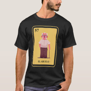 Mexican El Abuelo Traditionelle Bingo-Card Opa T-Shirt
