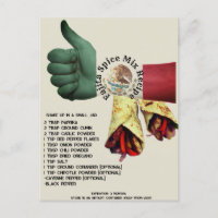 Mexican Fajita Spice Mix Rezept | Postkarte