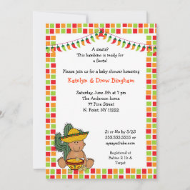 Mexican Fiesta Baby Dusche Invite Junge mittlere H Einladung