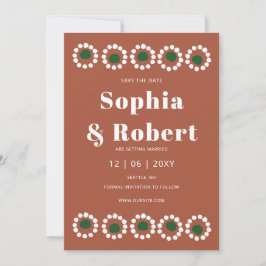 Mexican Fiesta Boho Barro Wedding Save The Date