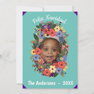 Mexican Fiesta Christmas Monogram Einladung