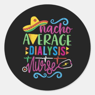 Mexican Fiesta Cinco De Mayo Rn Nacho Durchschnitt Runder Aufkleber