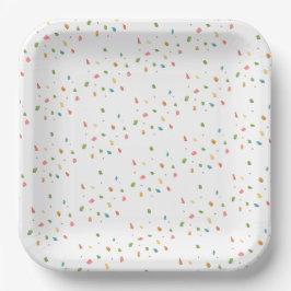 Mexican Fiesta Colorful Confetti Babydusche Pappteller