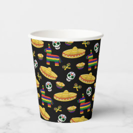 Mexican Fiesta & Día de Muertos Pappbecher